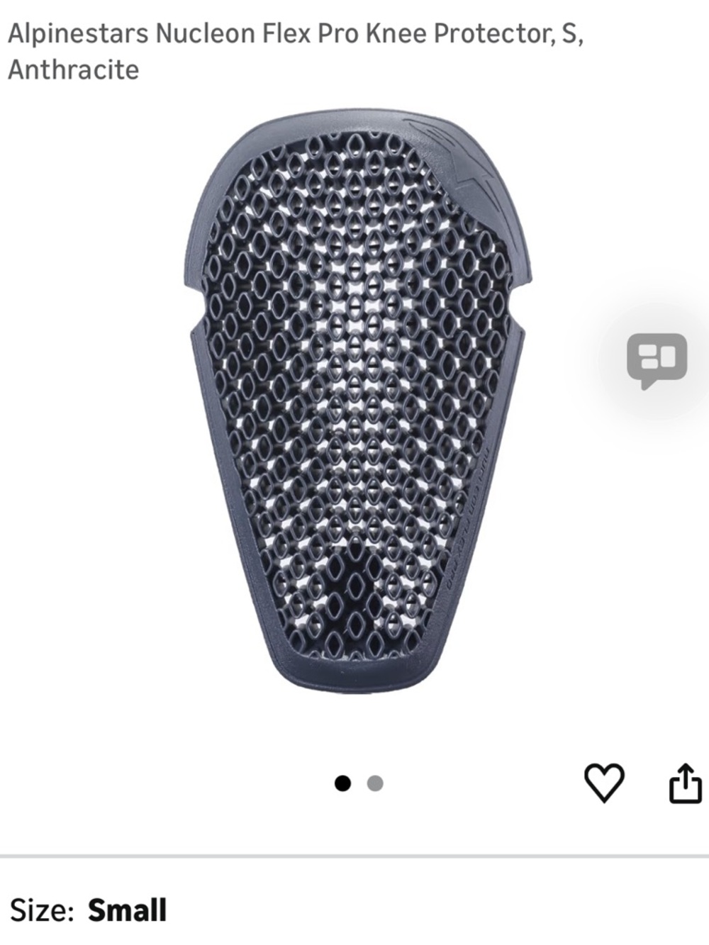 Alpinestars Nucleon Flex Pro Knee Protector, S,
Anthracite